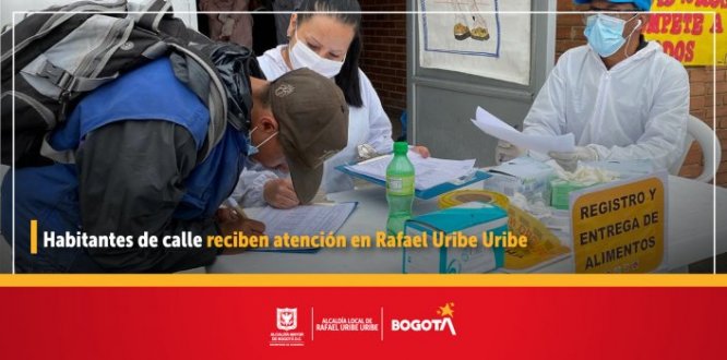 Habitantes de calle reciben atención en Rafael Uribe Uribe