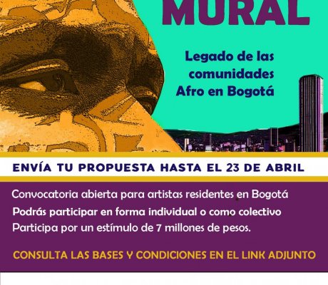 Mural legado de las comunidades Afro en Bogotá